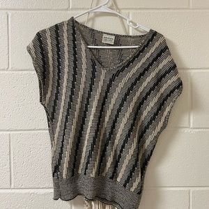 super unique vintage knit vest!